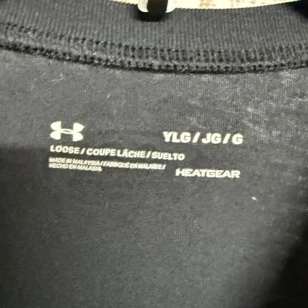 Under Armour Black Short Sleeve Tee Youth Large